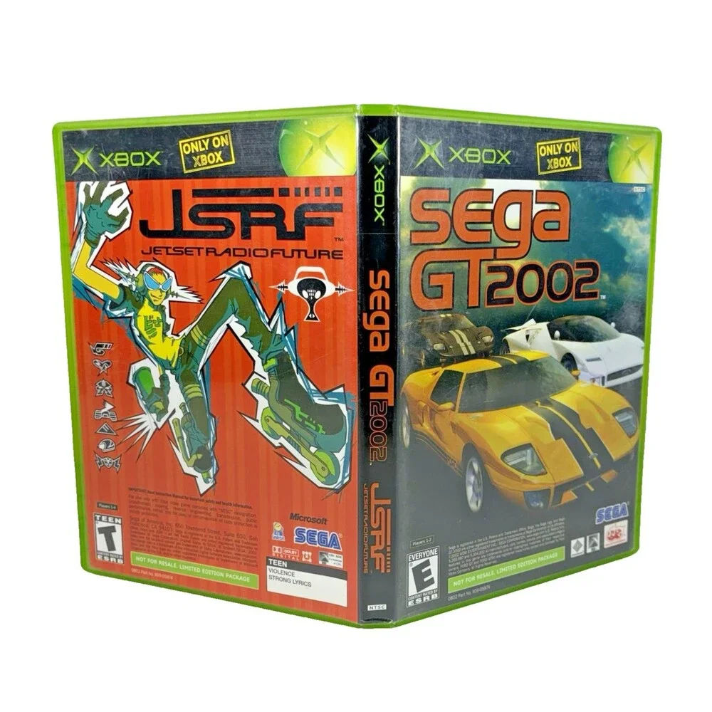 Sega GT 2002/Jet Set Radio Future JSRF Combo Microsoft Xbox Tested